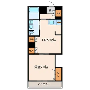 ZCO並木ビル3RD【502号室号室】の間取り