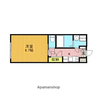 ブリヤン西青木【3階】の間取り