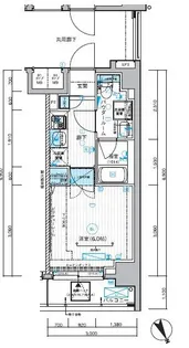 メインステージ川口WEST【716号室号室】の間取り