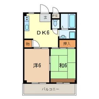 メゾン長栄Ⅱ【102号室号室】の間取り
