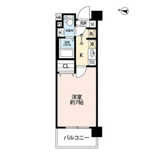 プレール・ドゥーク西川口Ⅱ【5階】の間取り