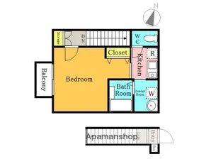 ボナール西川口【202号室】の間取り