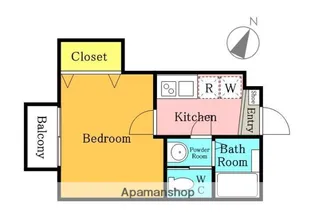 ボナール西川口【101号室】の間取り