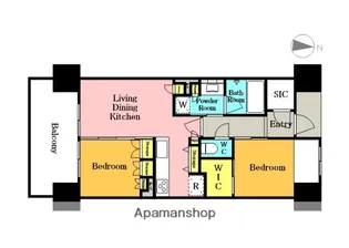 エステムコート川口並木サウスガーデン【14階】の間取り