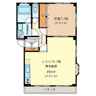 LA FAMILLE SAKAE【202号室号室】の間取り