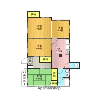 光映ハイツ【101号室】の間取り