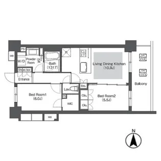 コンフォリア成増グリーンサイド【3階】の間取り