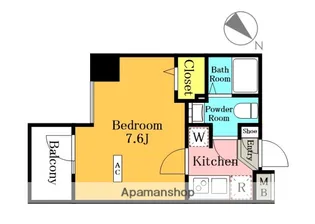 スクエアシティ川口並木【7階】の間取り