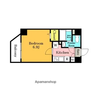 スクエアシティ川口並木【302号室】の間取り