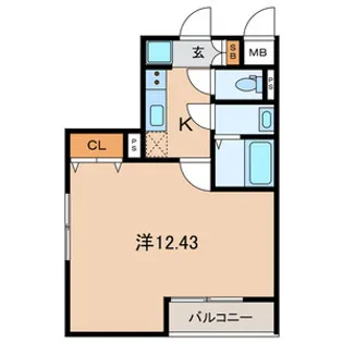 メルディア川口西青木【201号室号室】の間取り