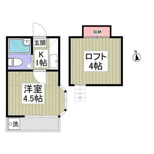 ベルB【201号室】の間取り