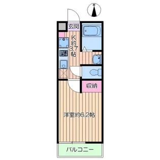 LUXE西川口【3階】の間取り