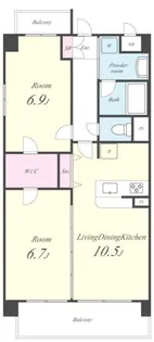 レ・ゼールII【3階】の間取り