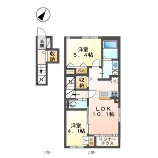 コンフォートハウス ポニー【2階】の間取り