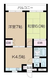 グランデール和光【2階】の間取り