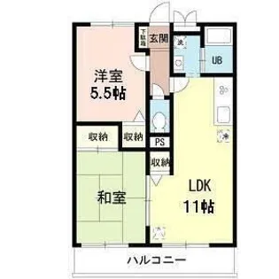 ファミーユ【2階】の間取り