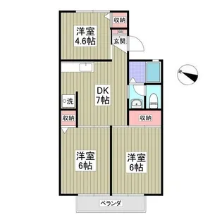 メゾンスバルⅢ【1階】の間取り