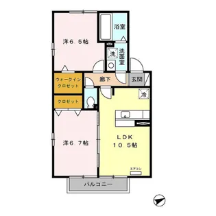 アメニティ志木【2階】の間取り