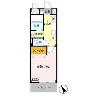 アーバングレース【1階】の間取り
