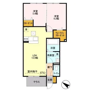 グランドゥール(和光)【1階】の間取り