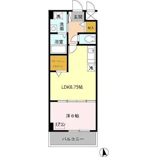 ボナールコート【4階】の間取り