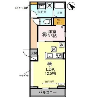ノーブルパレス四谷【1階】の間取り