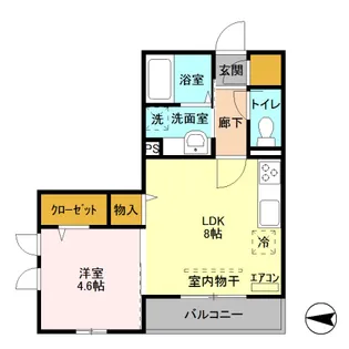 カーサ アルデバラン【2階】の間取り