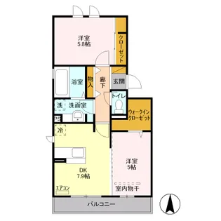 CASA BONITA【3階】の間取り