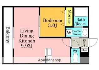 WILL MIRA上青木【3階】の間取り