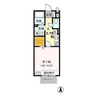 スヴァニール【1階】の間取り