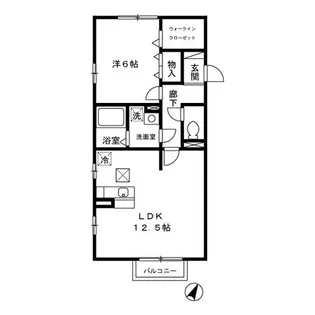 ベルデュール【1階】の間取り