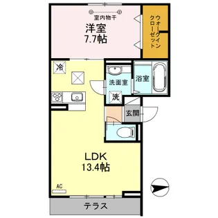 クローネ【1階】の間取り