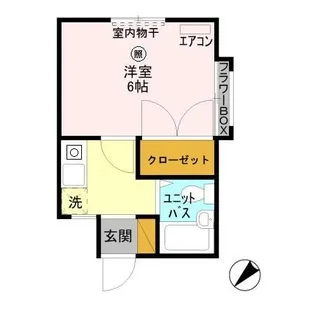 ベルシティ四谷【1階】の間取り