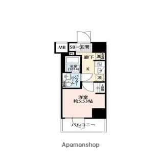 1Kの間取り画像