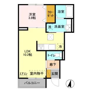 LIBERTE(リベルテ)【1階】の間取り