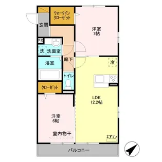 ルーブル【3階】の間取り