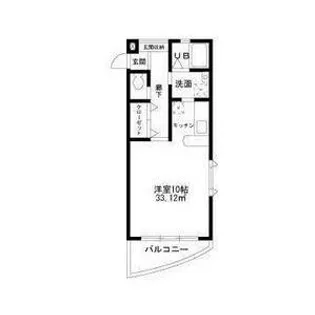 Mステージ【206号室】の間取り