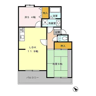 シャトル丸山台【2階】の間取り