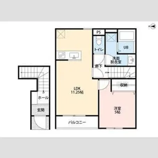 リーブルファイン川口上青木西【2階】の間取り
