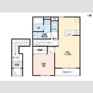 リーブルファイン川口上青木西【2階】の間取り