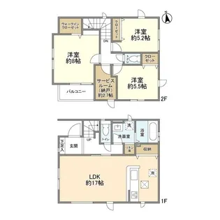 埼玉県川口市上青木西4丁目【一戸建】の間取り