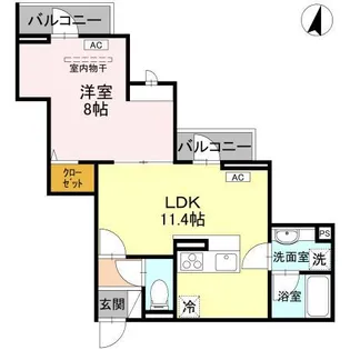 D-Sereno志木柏町【2階】の間取り