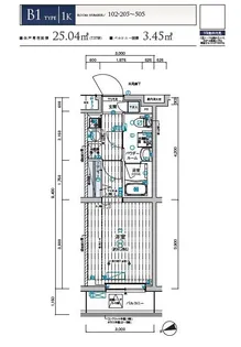 メインステージ和光【205号室号室】の間取り