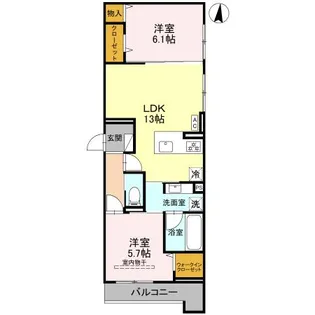 トリアングル【3階】の間取り