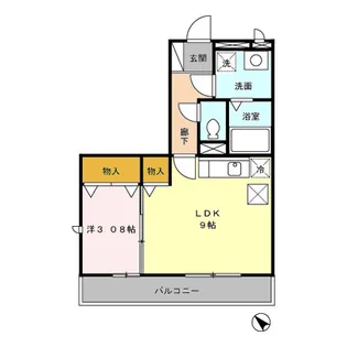 メゾン ド シャルマン【1階】の間取り