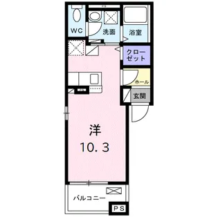 浜崎4丁目アパート【2階】の間取り