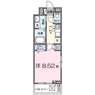ル・ボワ【1階】の間取り