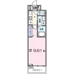 ル・ボワ【3階】の間取り