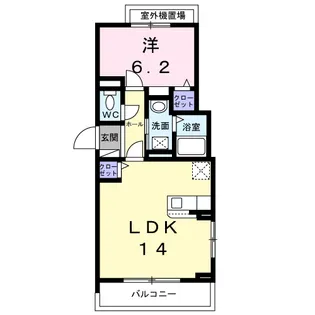 プラシード【2階】の間取り
