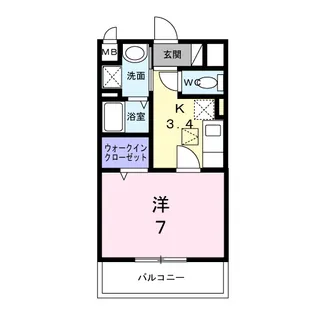 リッシュ【1階】の間取り